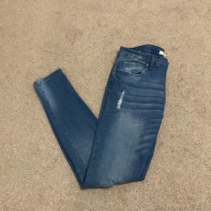 Forever 21 Distressed Denim Jeggings